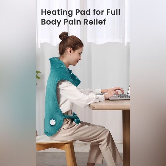 MaxKare Large Heating Pad, 4 Heat Settings, Auto Shut-Off, 24” x 33” - NIB - Picture 3 of 10